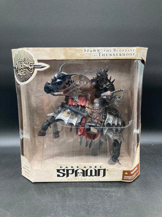 Spawn Bloodaxe & Thunderhoof McFarlane Spawn Dark Ages Series 22 Deluxe Boxed Figure Set 2002
