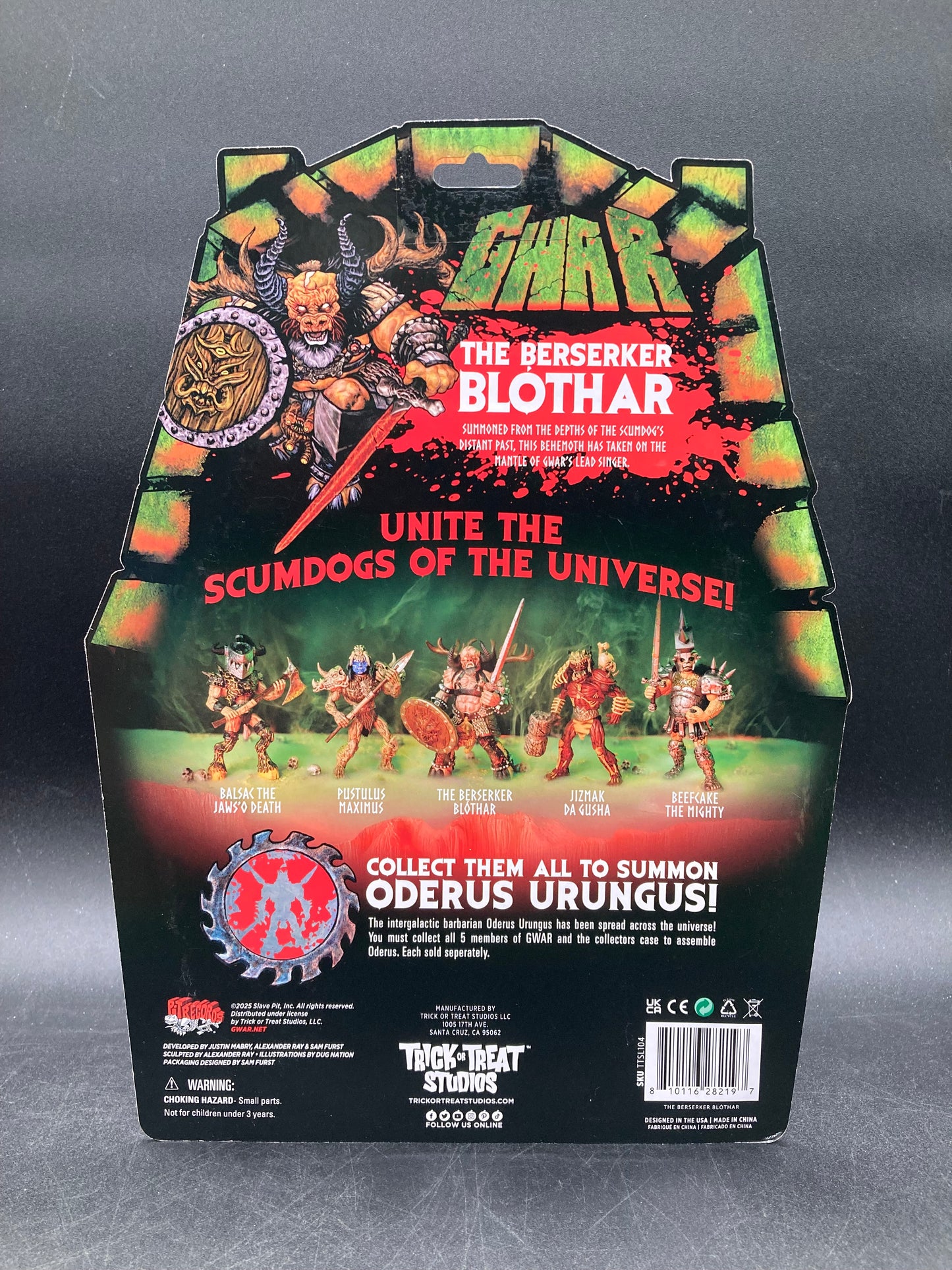 GWAR Trick Or Treat Studios Figure Set 2025 (Build a set Oderus Urungus)