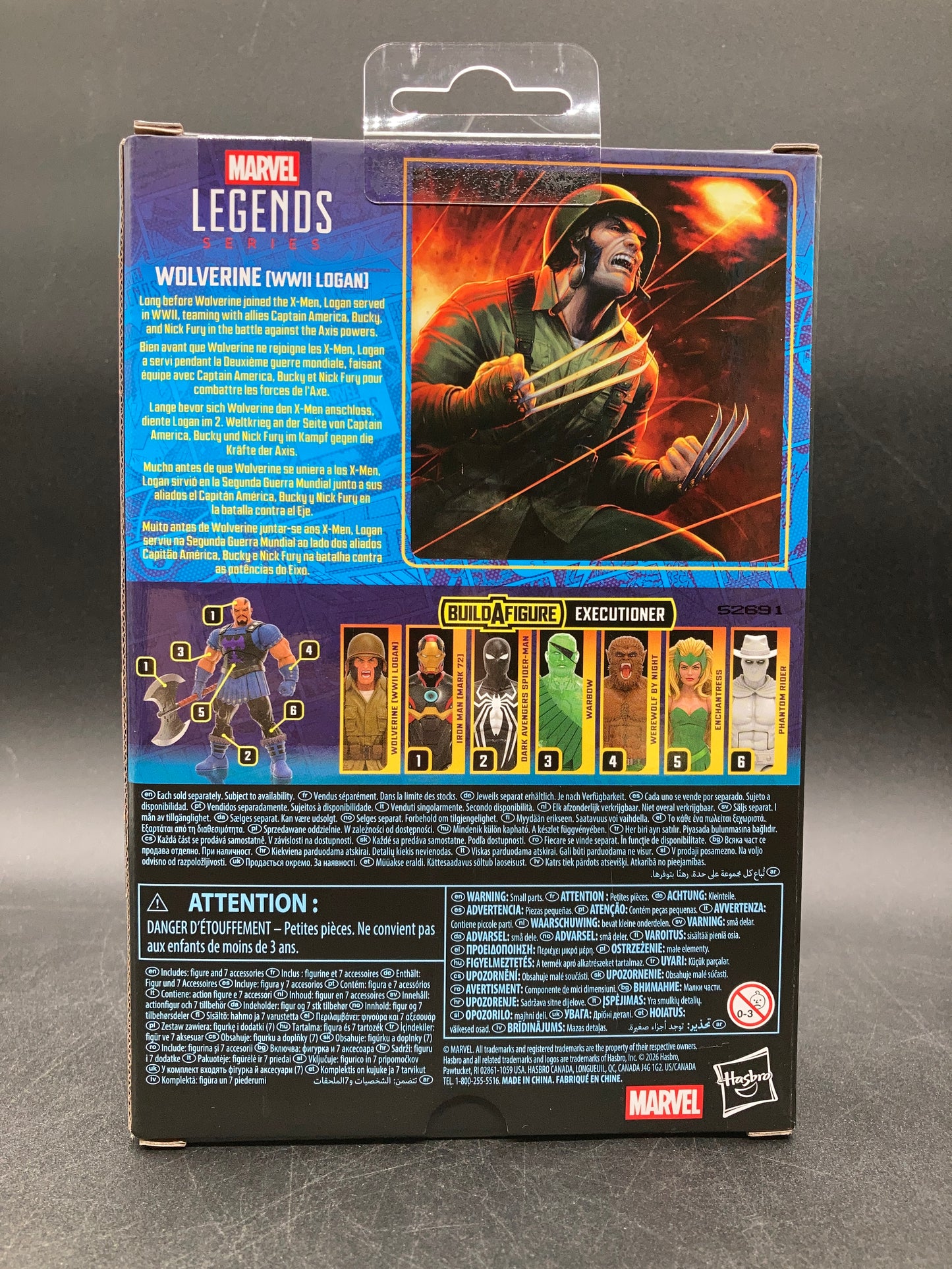 Wolverine (WWII Logan) Hasbro Marvel Legends Figure Executioner BAF 2025