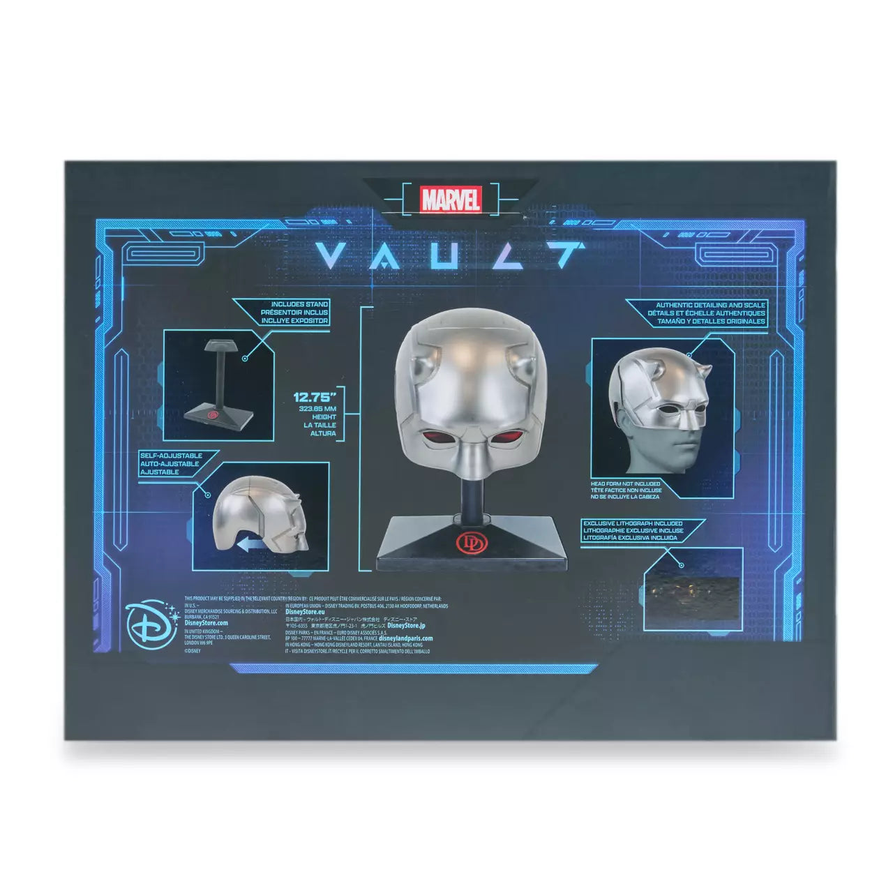 Daredevil (Silver) Marvel Vault Collection D-23 Exclusive Premium Replica Helmet Disney 2026