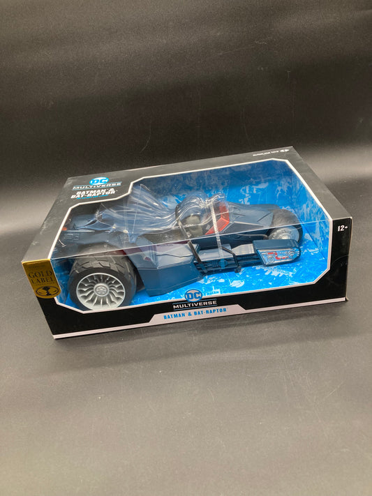 Batman & Bat-Raptor McFarlane DC Multiverse Batman Who Laughs Gold Label Figure & Vehicle Set 2023