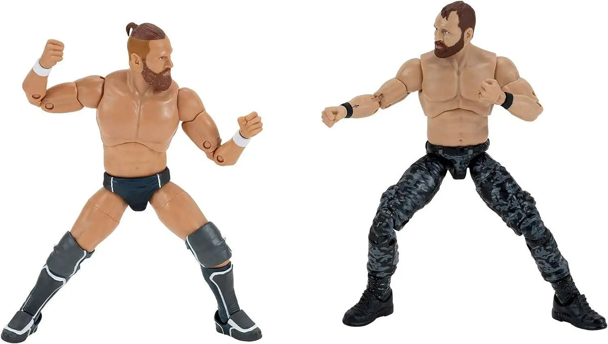 Jon Moxley and Bryan Danielson AEW: Unrivaled Collection Tag Team Pack Action Figure Set Jazwares 2022