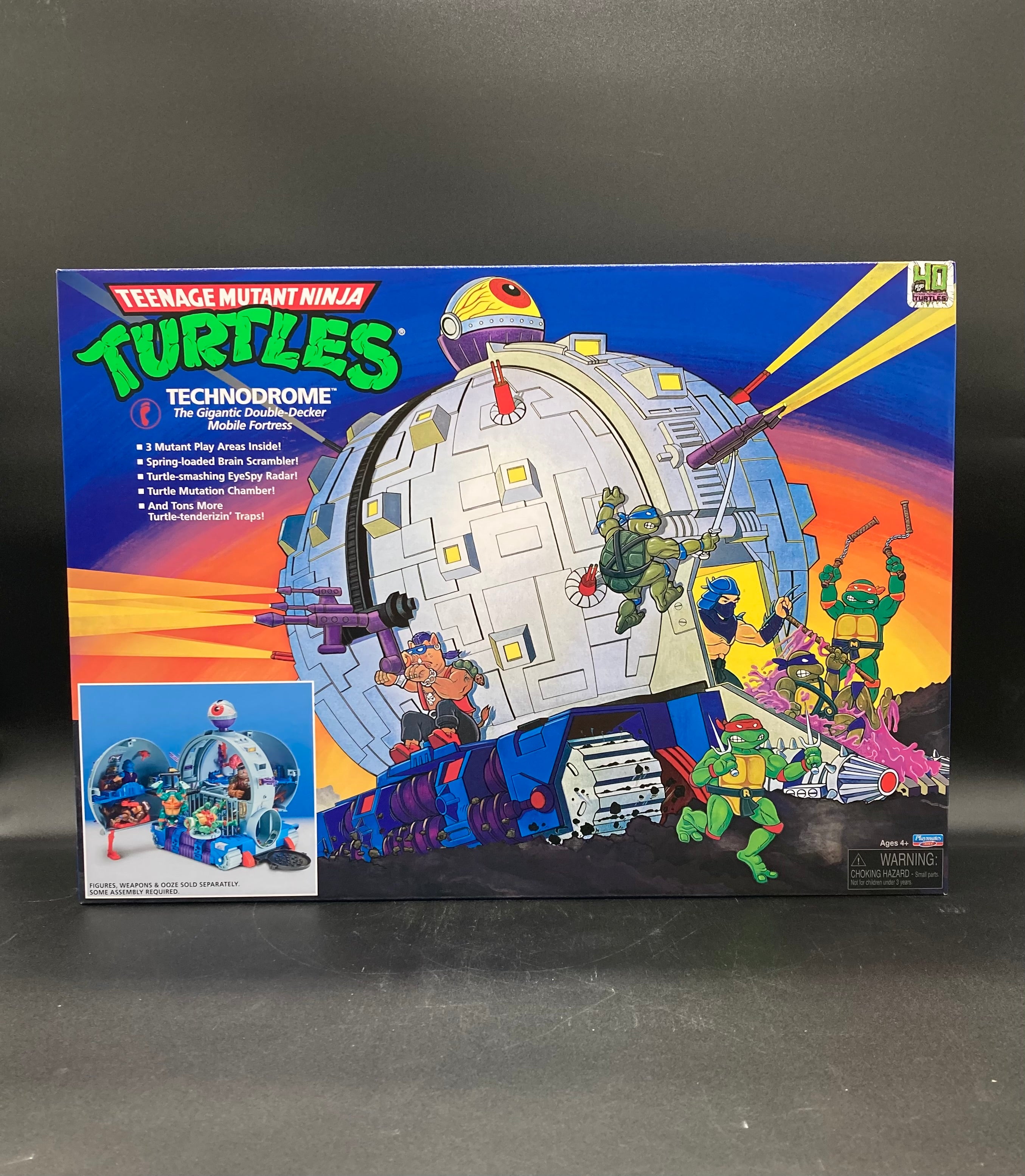 Teenage Mutant Ninja Turtles Technodrome Playmates Toys Retro 2024