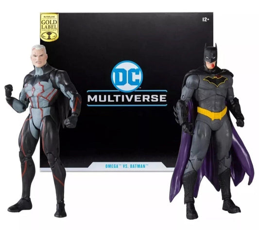 Omega VS Batman McFarlane DC Multiverse Last Knight On Earth Gold Label Figure Set 2023