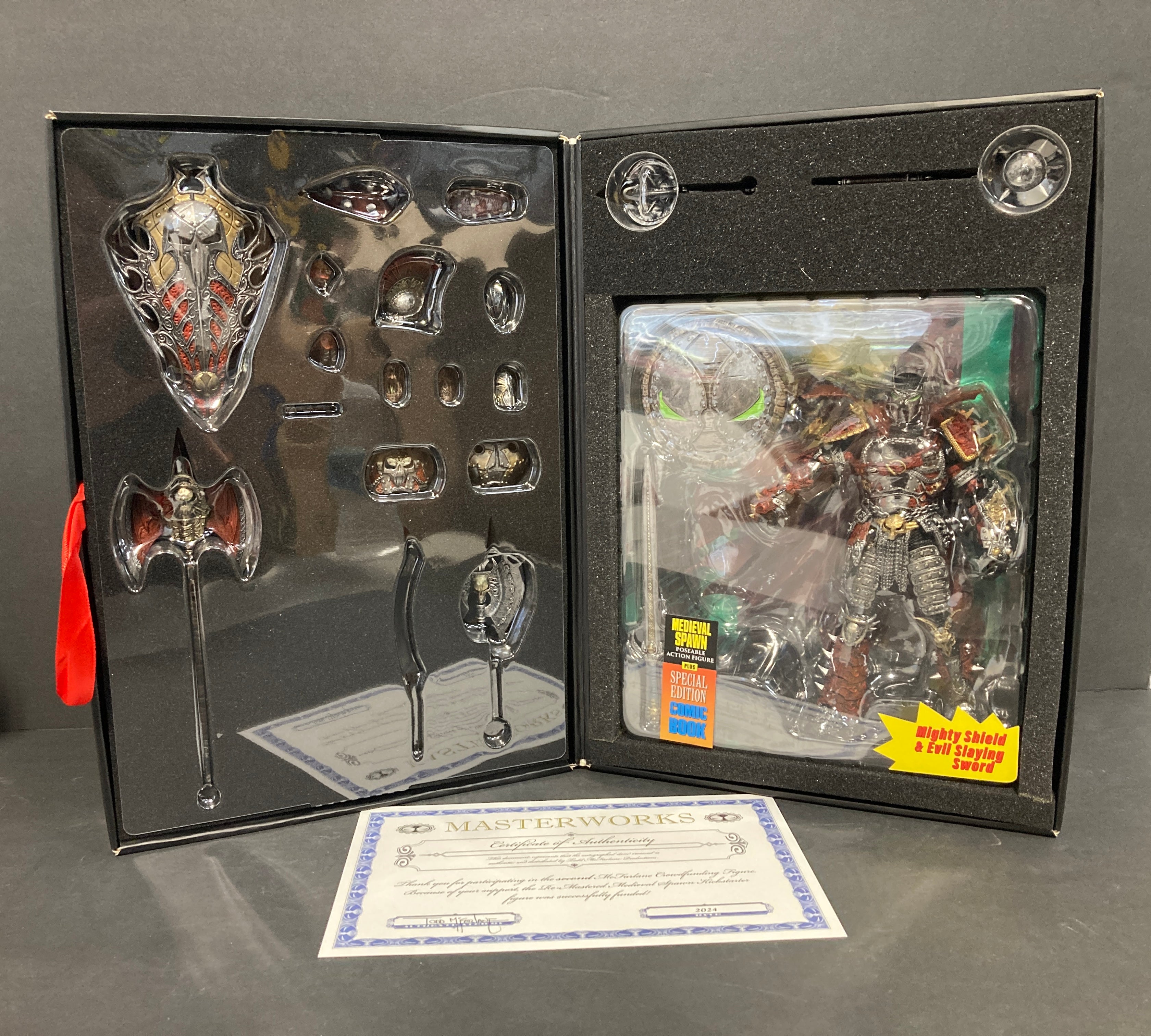 Classic Black Medieval Spawn McFarlane Kickstarter Special Edition