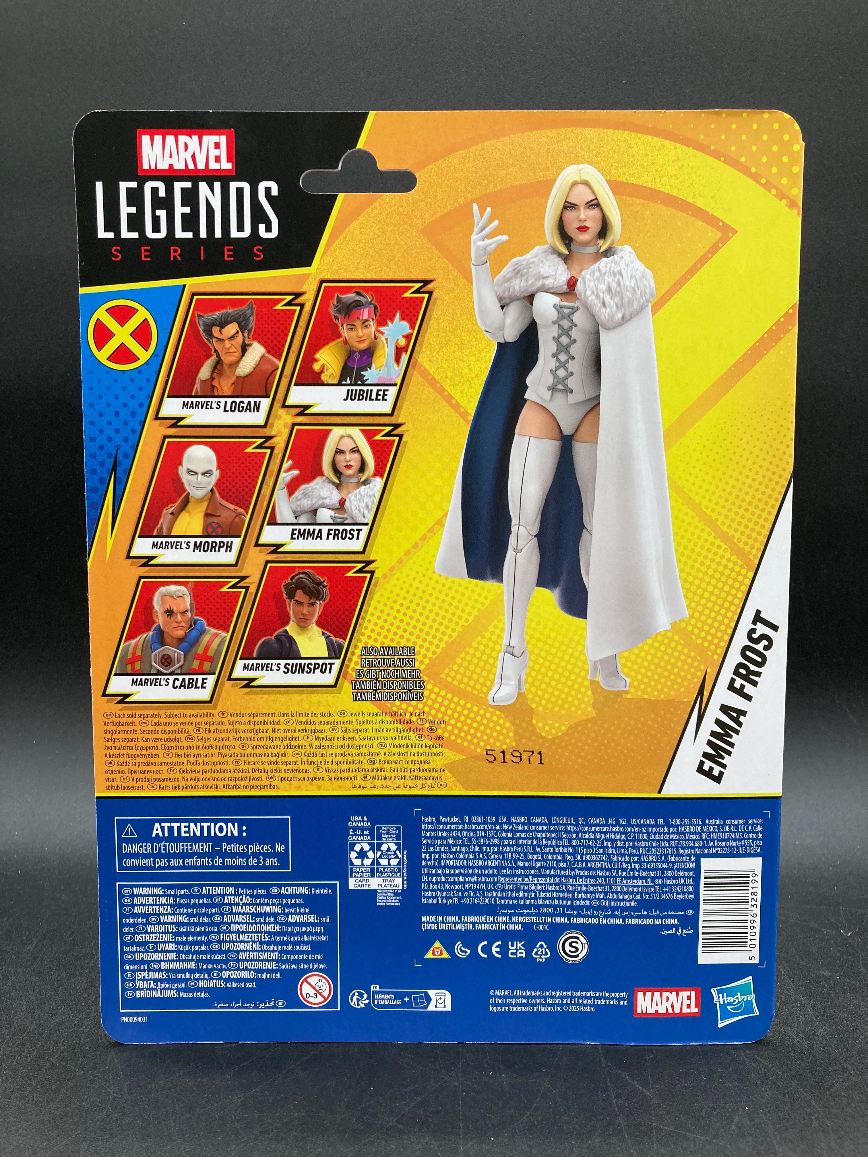 マーベルレジェンド　ホワイトクイーン Emma Frost Hasbro Marvel Legends X-Men '97 Figure 2025 – Uncanny