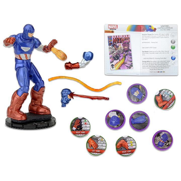 Captain America Sentinel NECA Marvel Heroclix New Mutants #48 Set Exclusive 2014