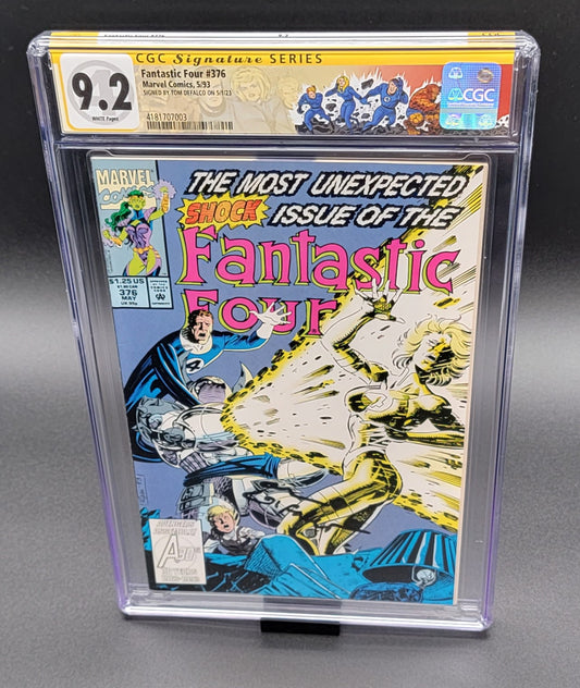 Fantastic Four #376 CGC SS 9.2 Tom DeFalco