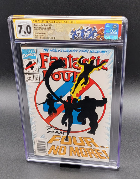 Fantastic Four #381 CGC SS 7.0 Tom DeFalco