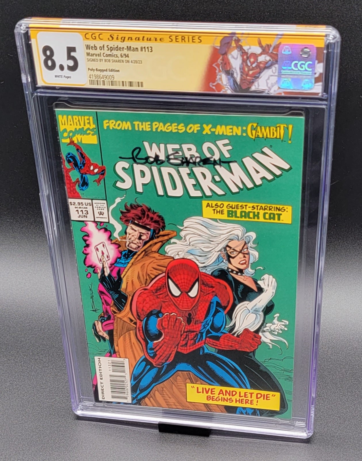 Web of Spider-Man #113 CGC SS 8.5 Bob Sharen