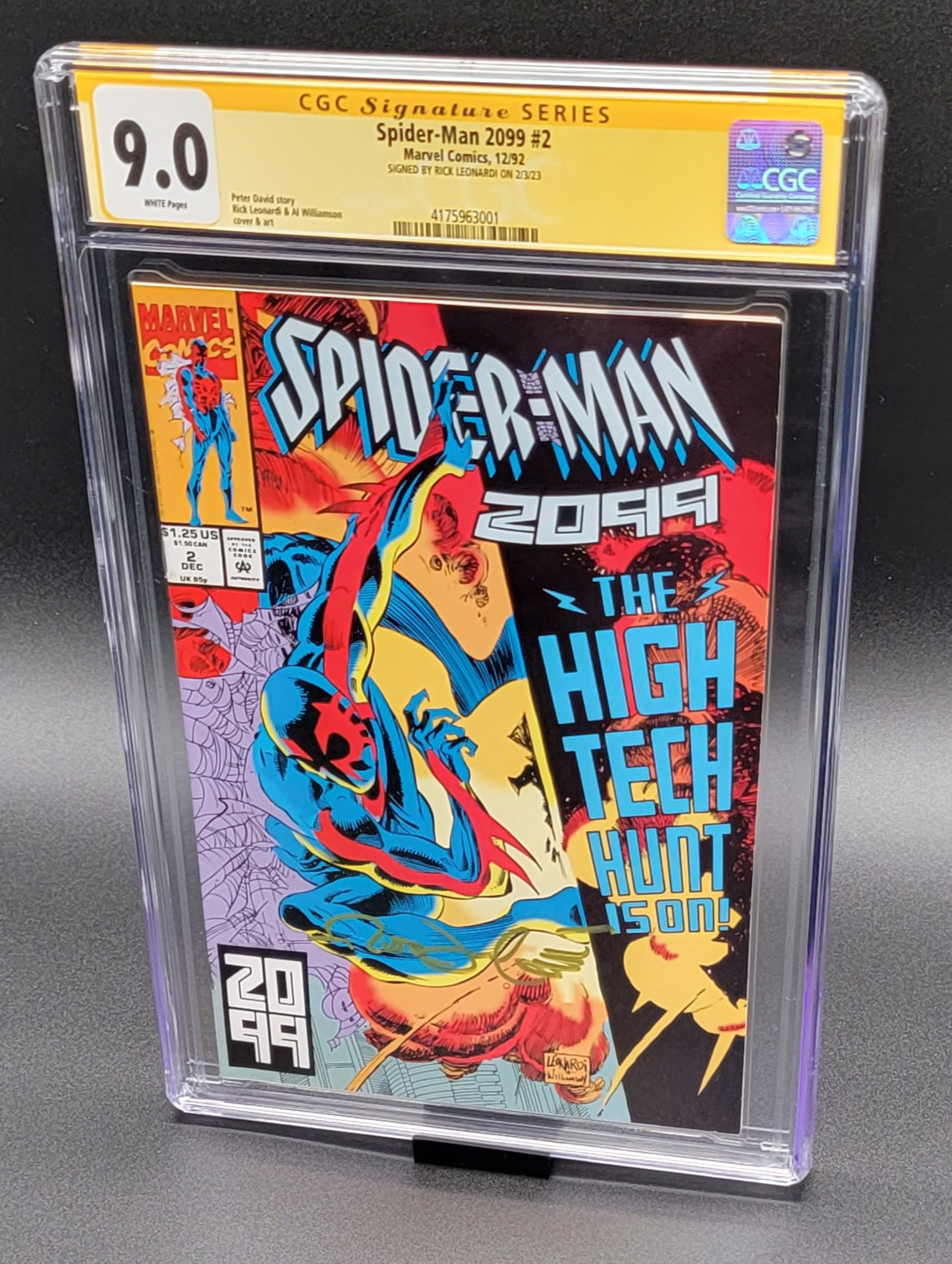 Spider-Man 2099 #2 CGC SS 9.0 Rick Leonardi