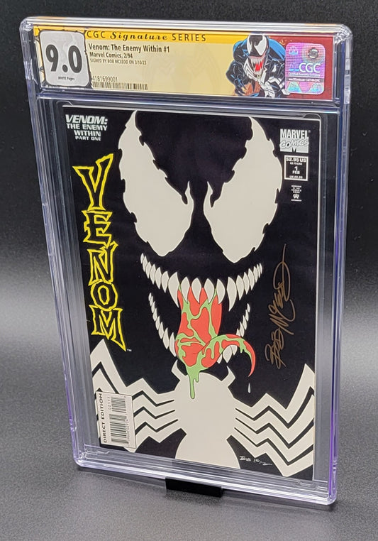 Venom: The Enemy Within #1 CGC SS 9.0 Bob McLeod