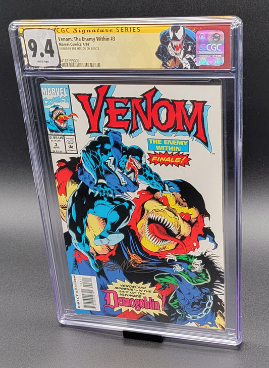 Venom: The Enemy Within #3 CGC SS 9.4 Bob McLeod