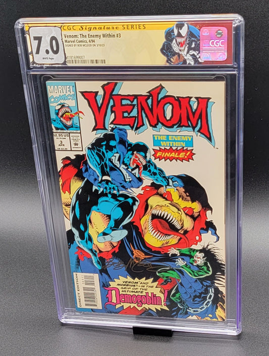 Venom: The Enemy Within #3 CGC SS 7.0 Bob McLeod