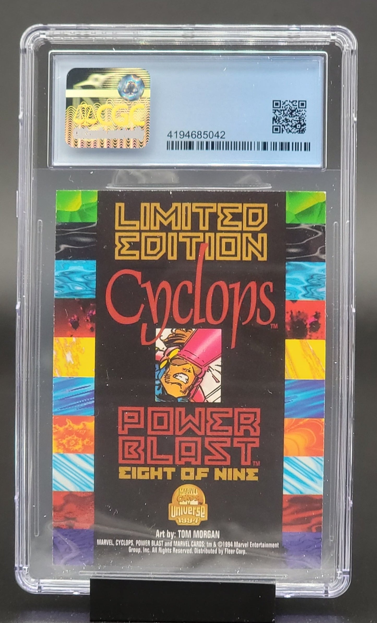 Cyclops, Marvel Universe series 5 Power Blast #8 of 9 CGC 8.5