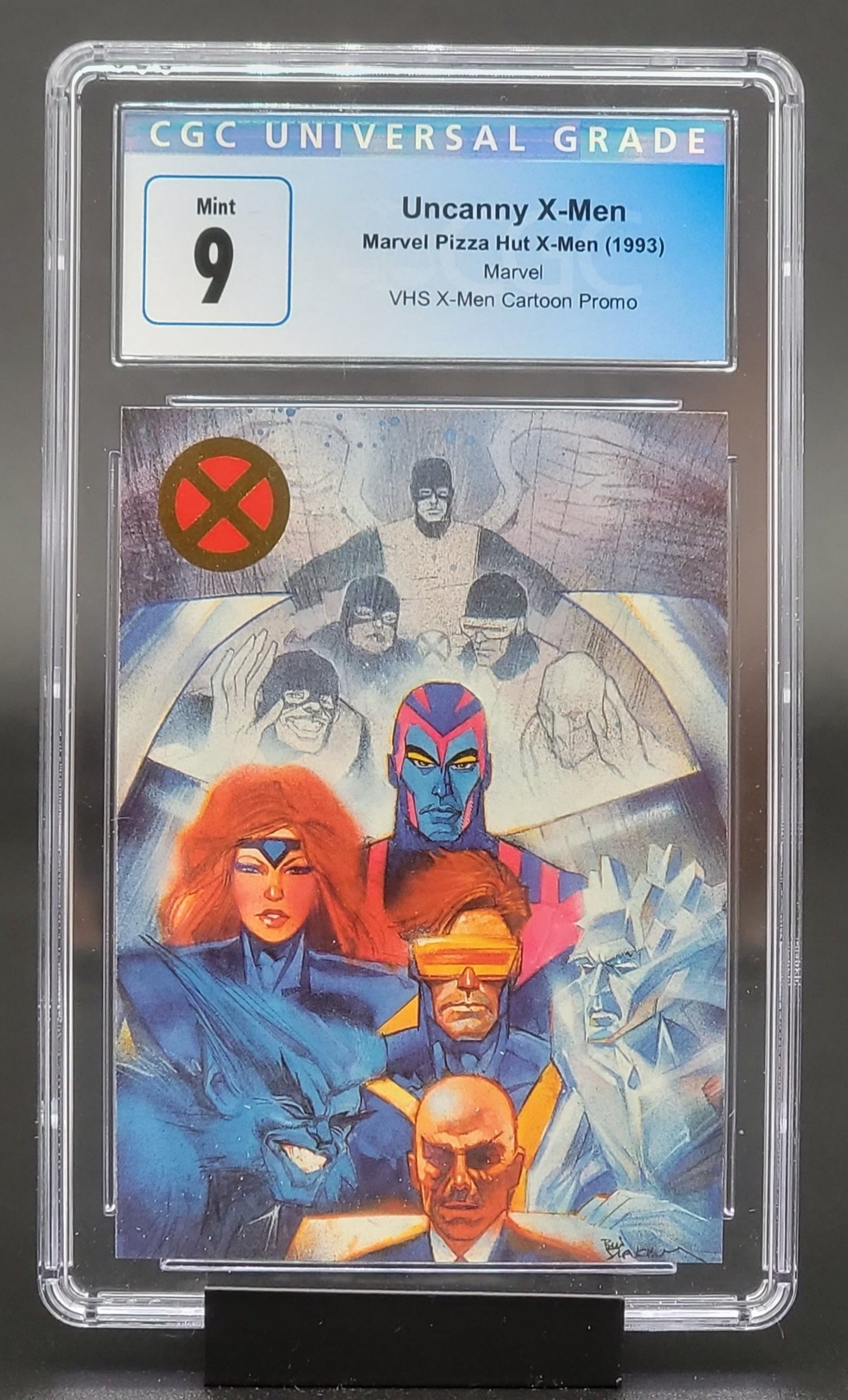 Uncanny X-Men Marvel Pizza Hut Promo card CGC 9