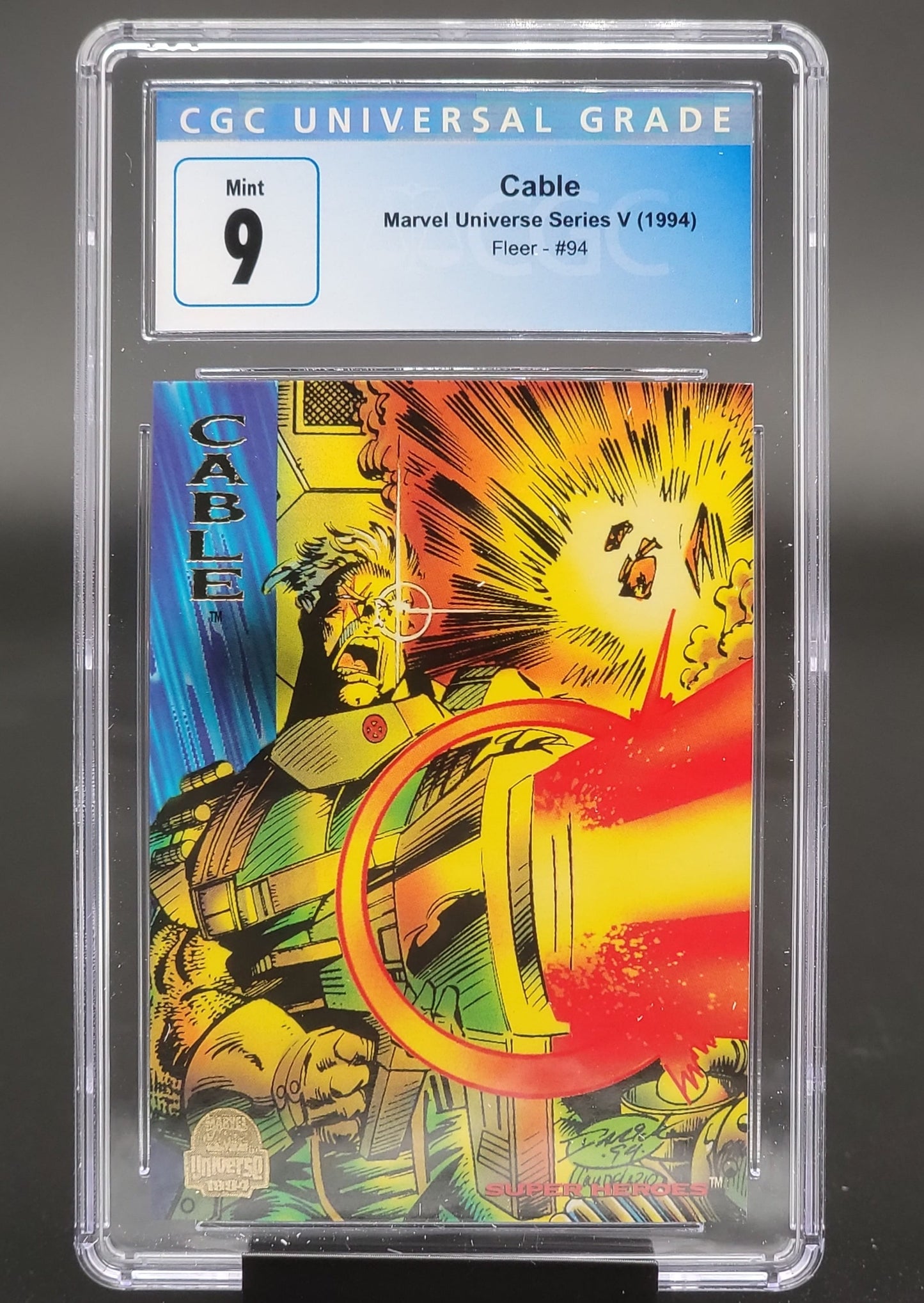 Cable, Marvel Universe series 5 #94 CGC 9