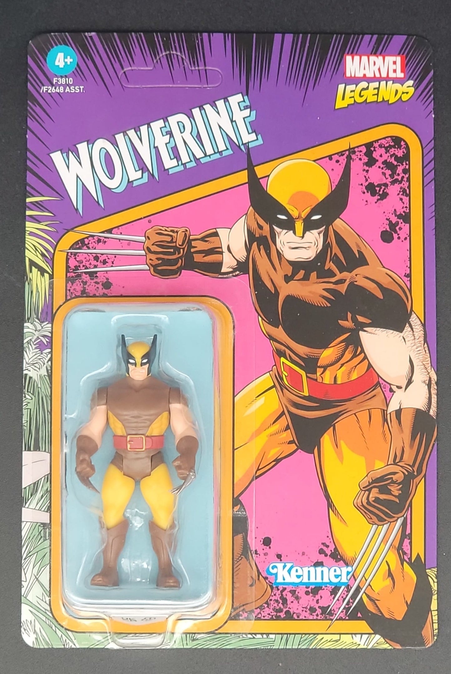 Wolverine Marvel Legends Hasbro Kenner retro 375 unpunched (Brown suit)