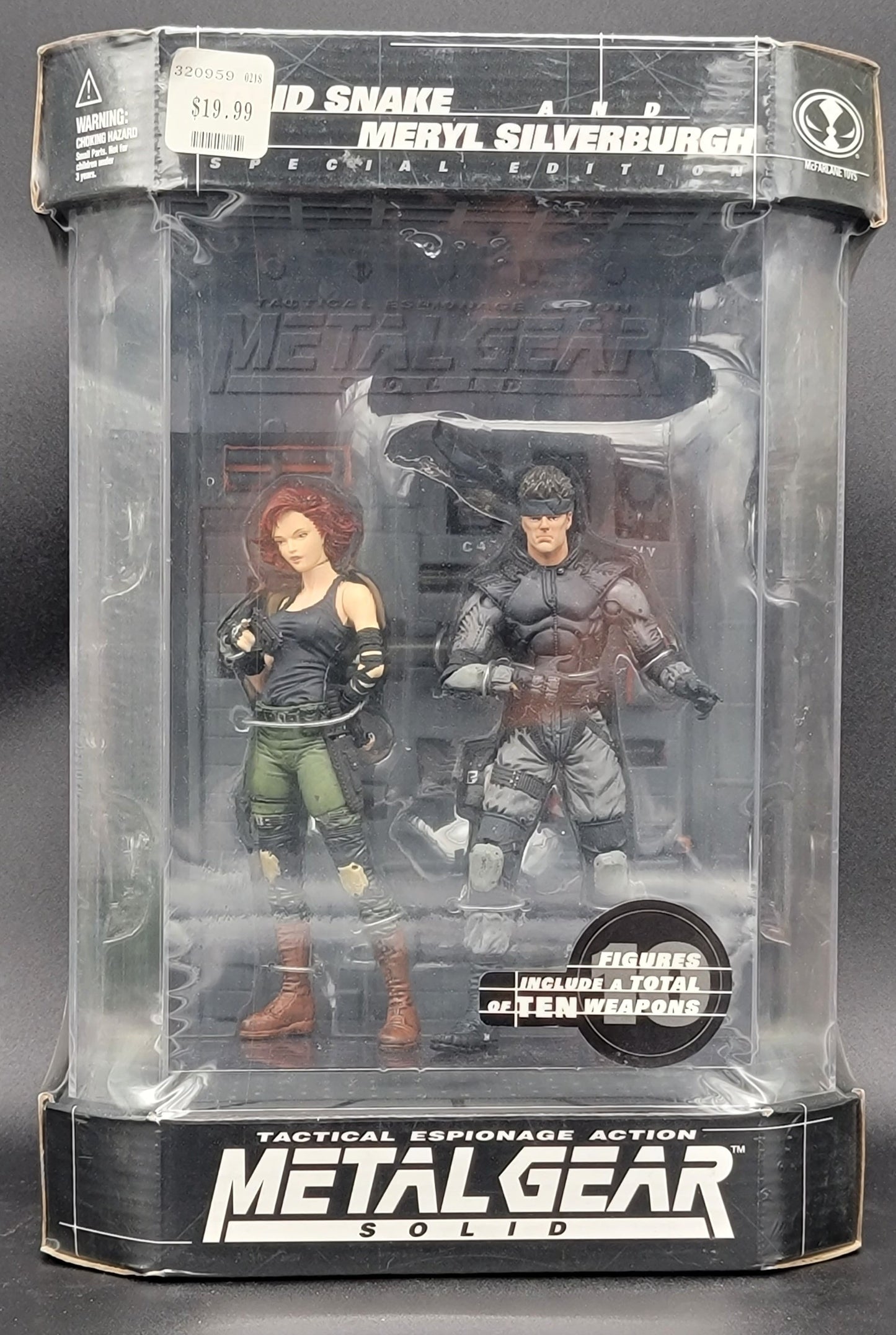 action figure metal gear solid Solid Snake Meryl Silverburgh Metal Gear Solid fish tank – Uncanny Toys & More