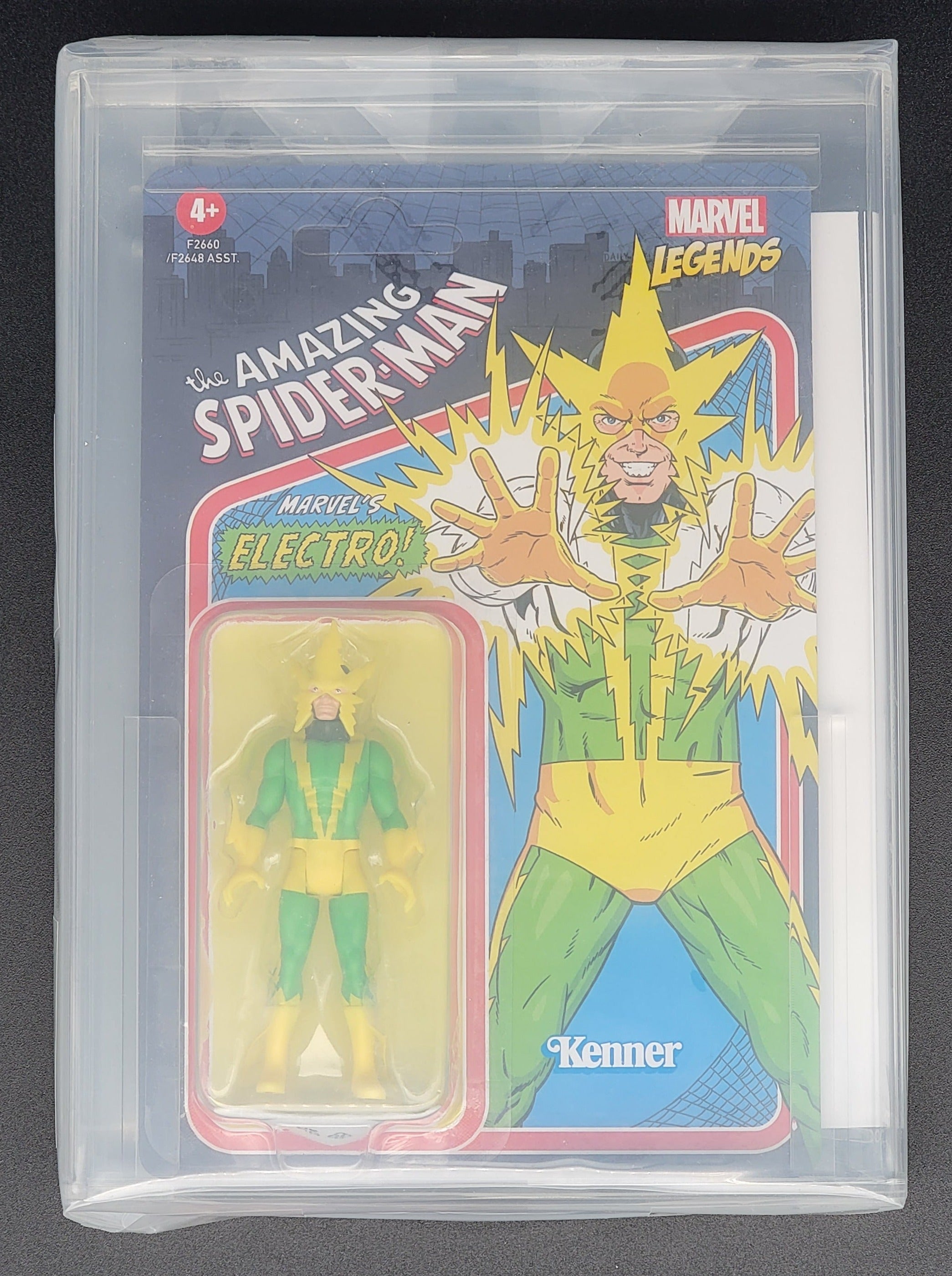 Electro Marvel Legends Hasbro Kenner retro 375 unpunched CAS 90