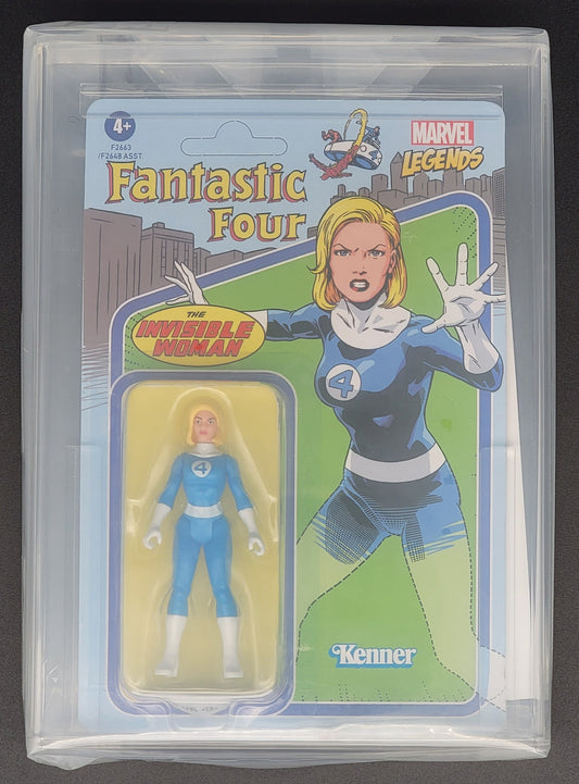 Invisible Woman Marvel Legends Hasbro Kenner retro 375 unpunched CAS 85+