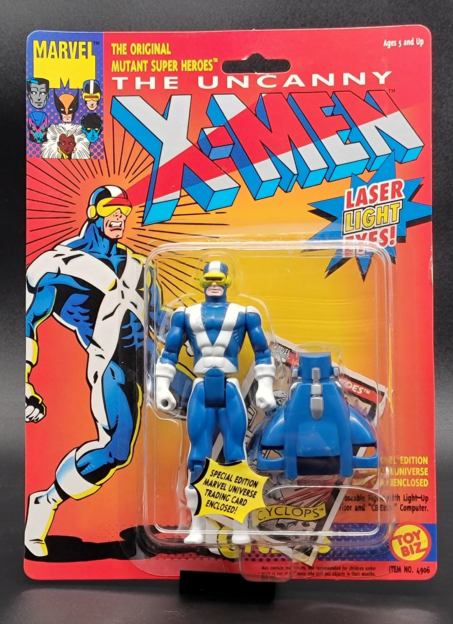 Cyclops 1991 Toybiz (laser eyes) blue and white variant