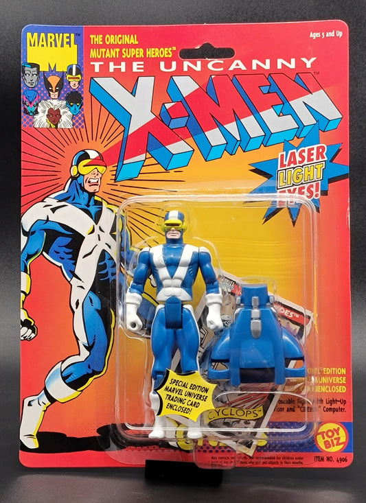 Cyclops 1991 Toybiz (laser eyes) blue and white variant