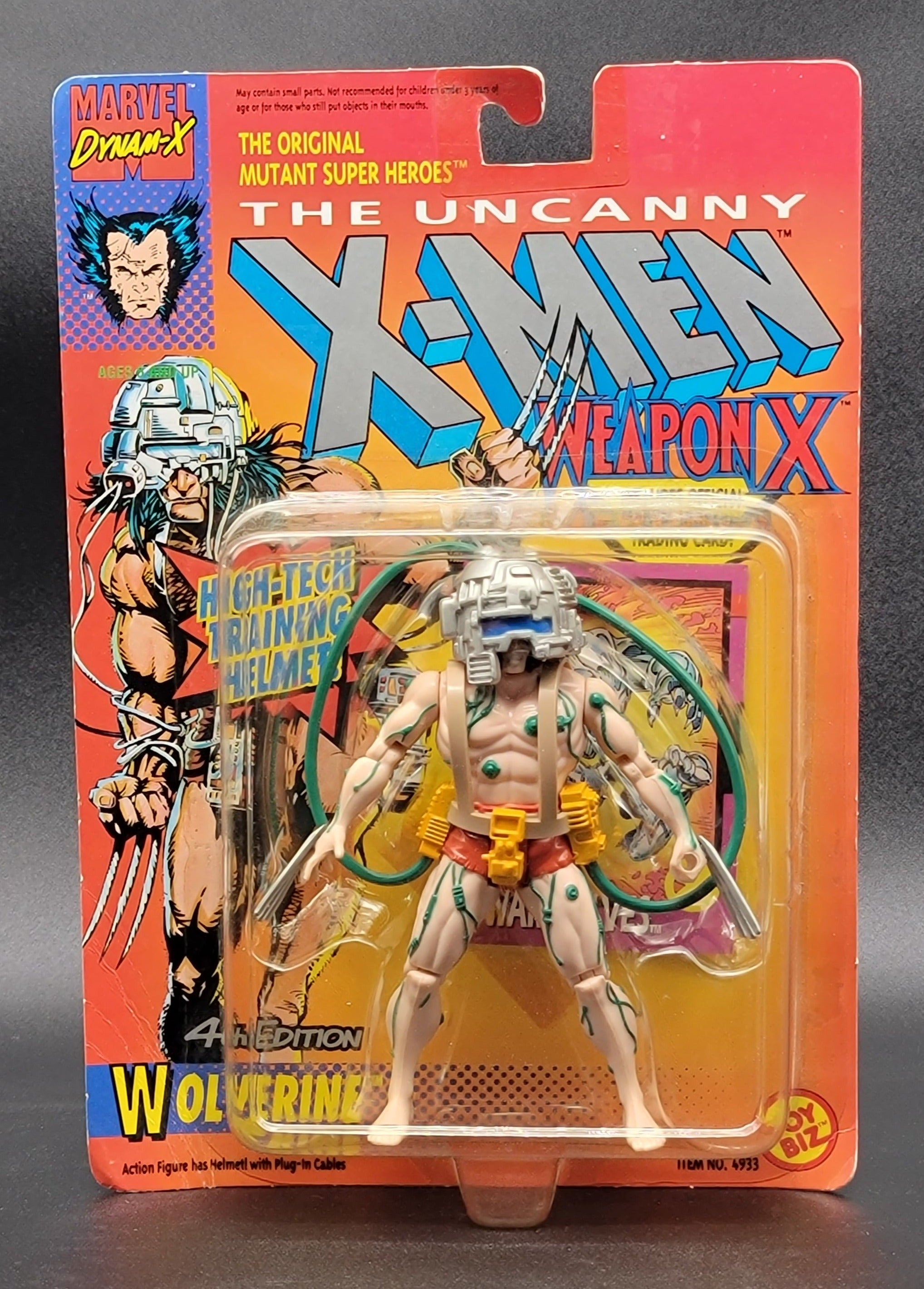 Wolverine Weapon-X 1992 Toybiz 4th Ed brown shorts green tube variant