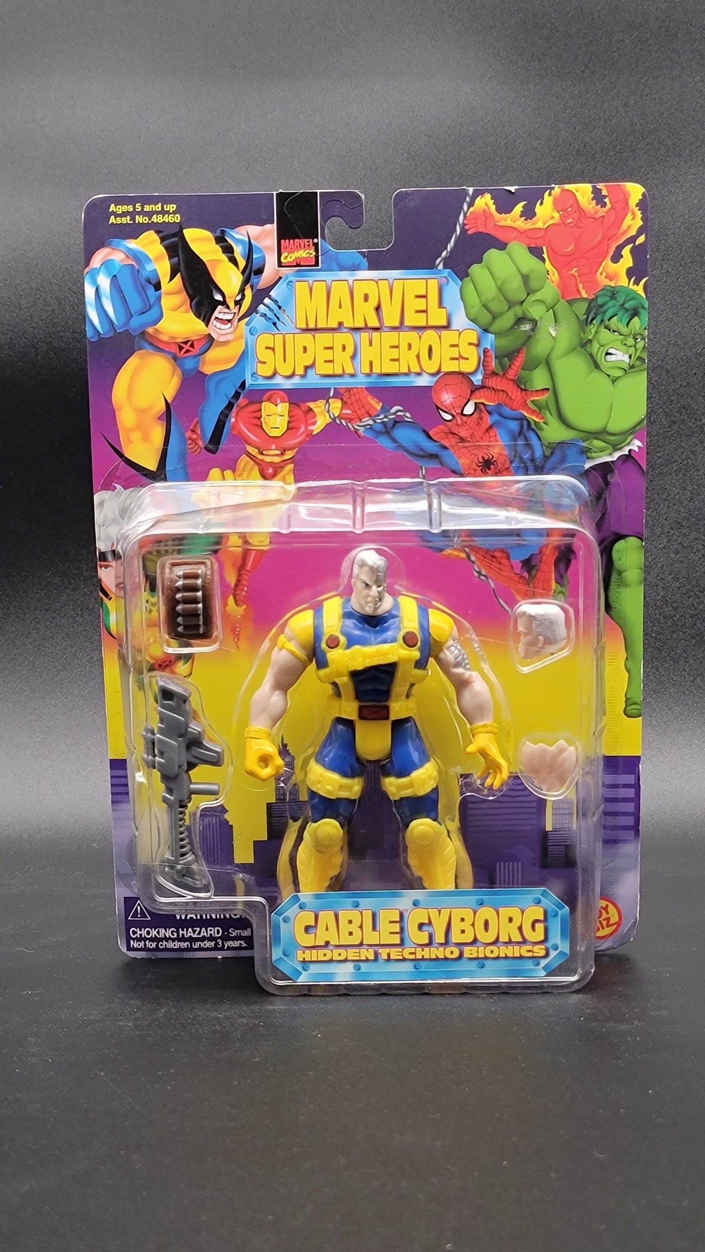 Cable Cyborg Marvel Super Heroes 1997 Toybiz