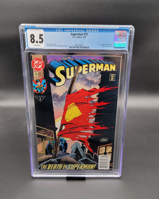 Superman #75 1993 CGC 8.5