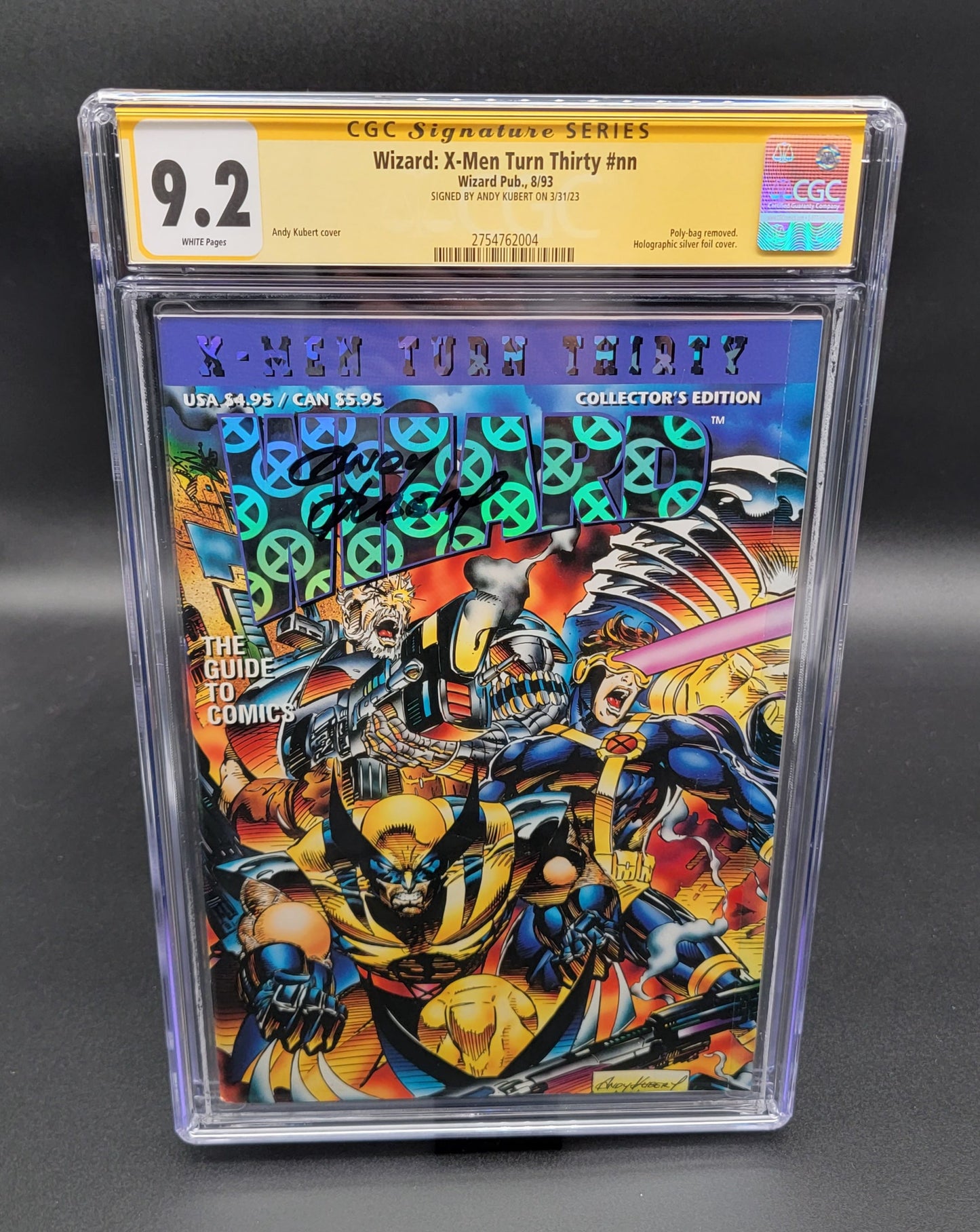 Wizard: X-Men Turn Thirty #nn 1993 CGC SS 9.2 signed Andy Kubert