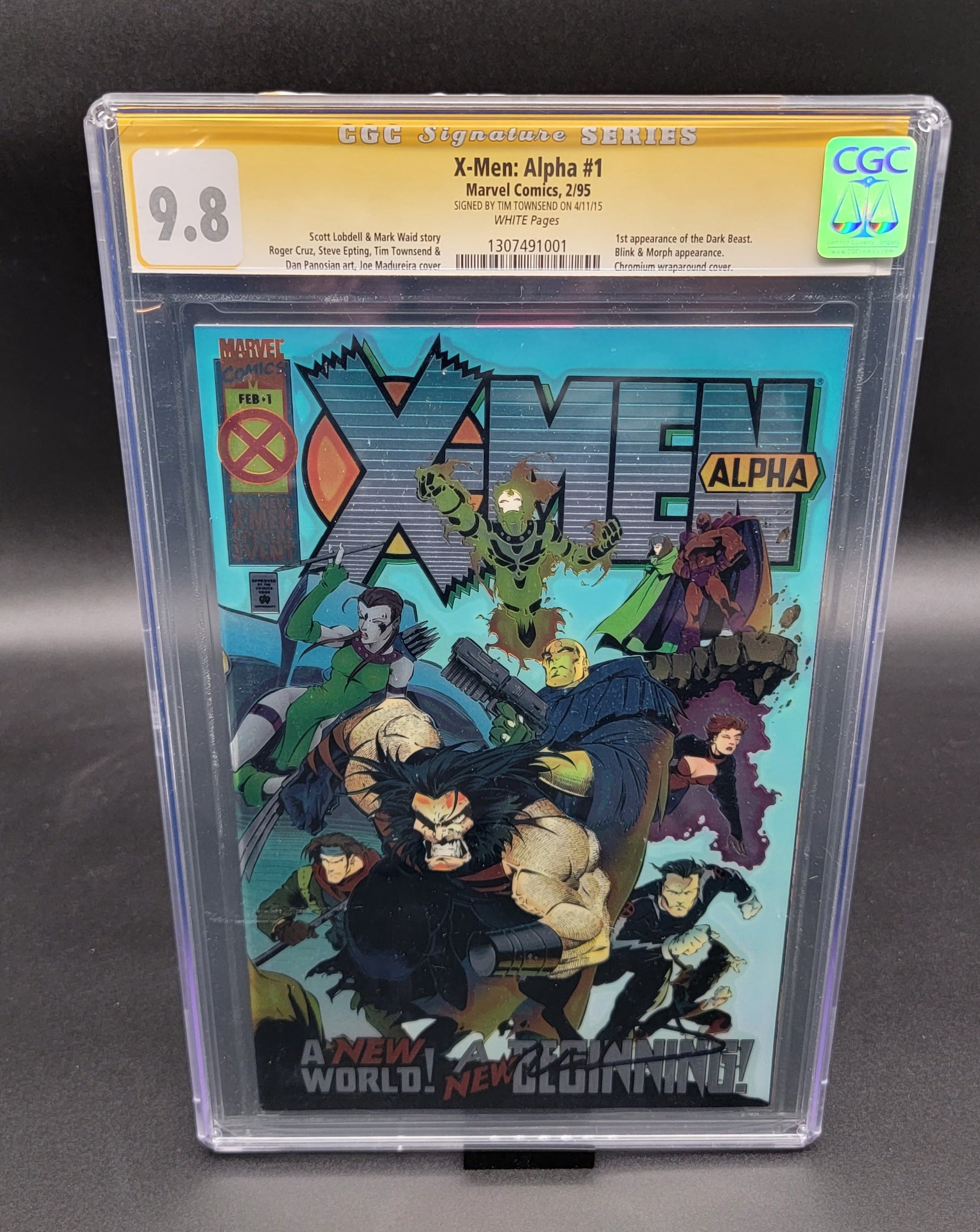 X-Men Alpha #1 1995 CGC SS 9.8 signed by Tim Townsend