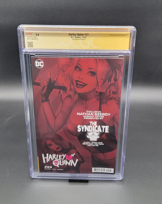 Harley Quinn #23 CGC SS 9.8 signed and sketched by Szerdy