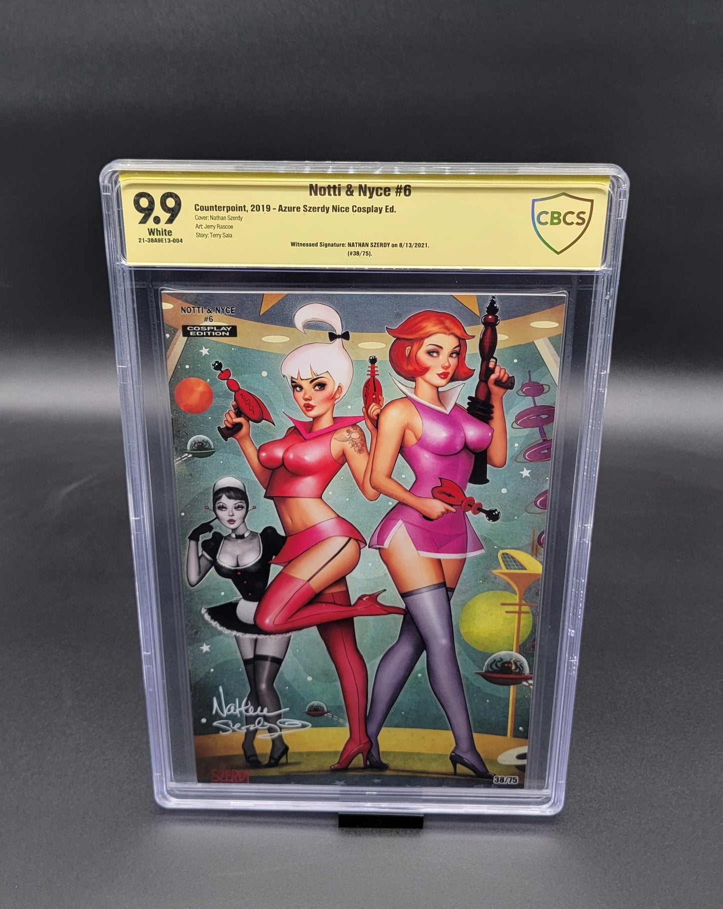 Notti & Nyce #6 cosplay Ed. Azure CBCS SS 9.9 signed by Szerdy