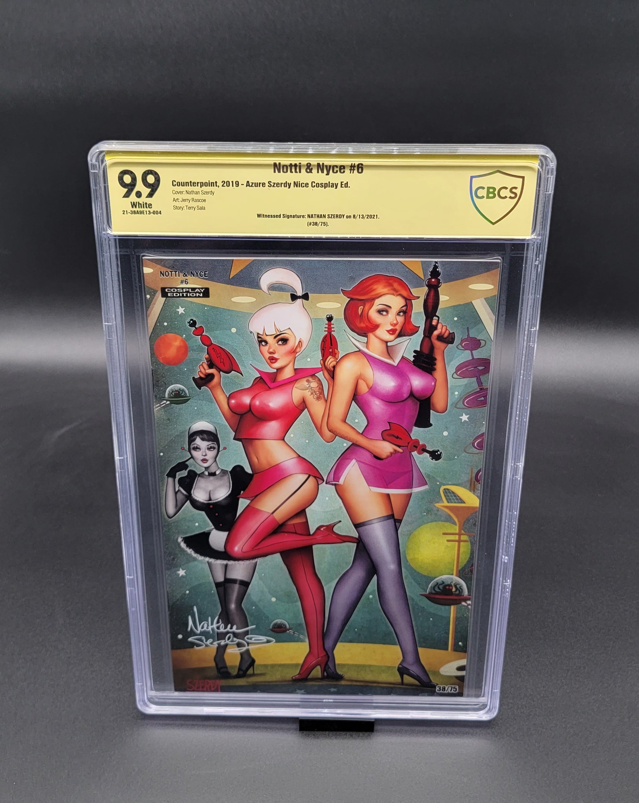 Notti & Nyce #6 cosplay Ed. Azure CBCS SS 9.9 signed by Szerdy