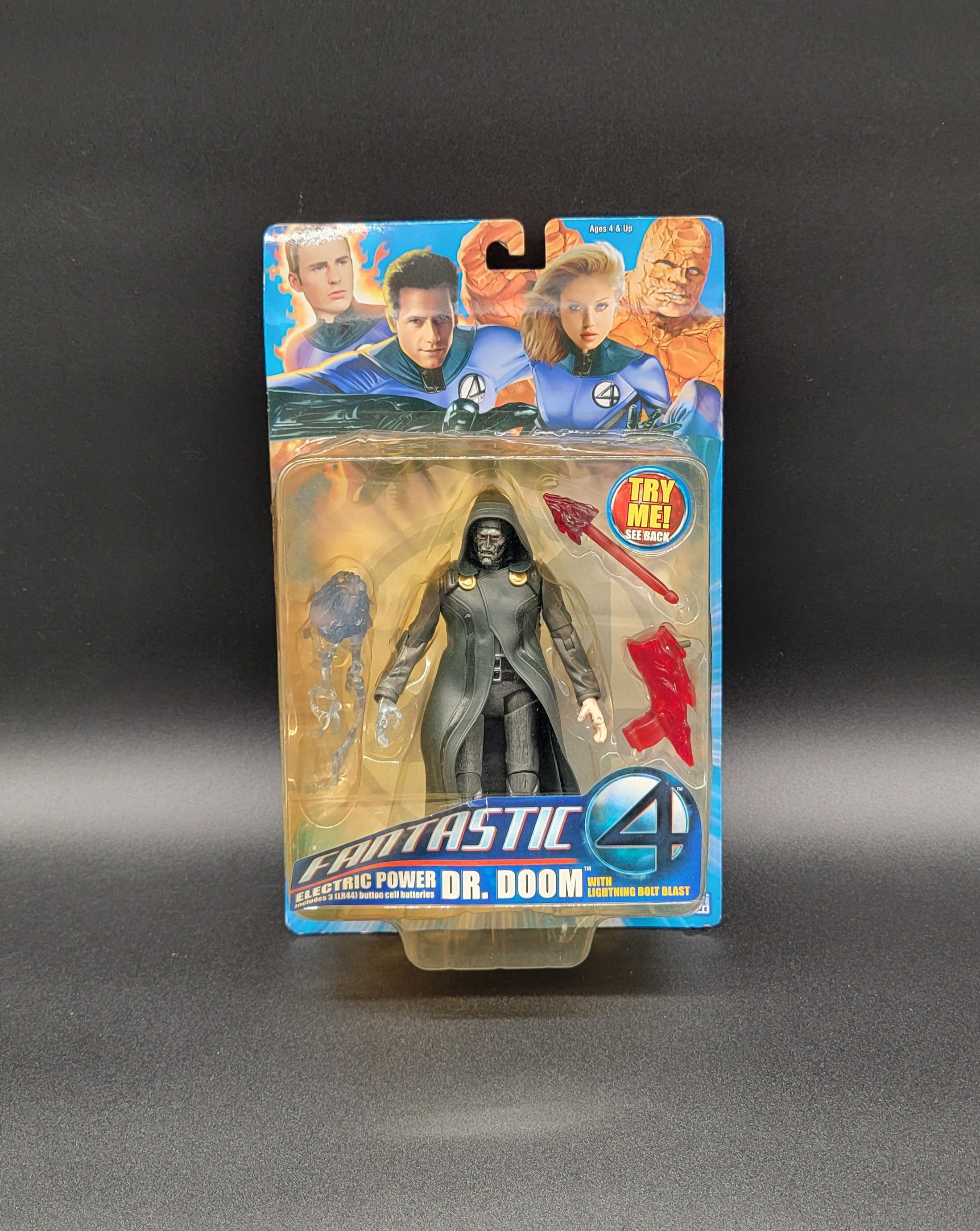 Dr. Doom Fantastic Four movie with lighting bolt blast
