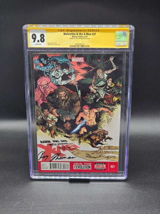 Wolverine & the X-Men #27 2013 CGC SS 9.8 signed by Roy Thomas