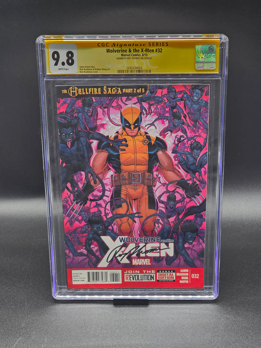 Wolverine & the X-Men #32 2013 CGC SS 9.8 signed by Roy Thomas