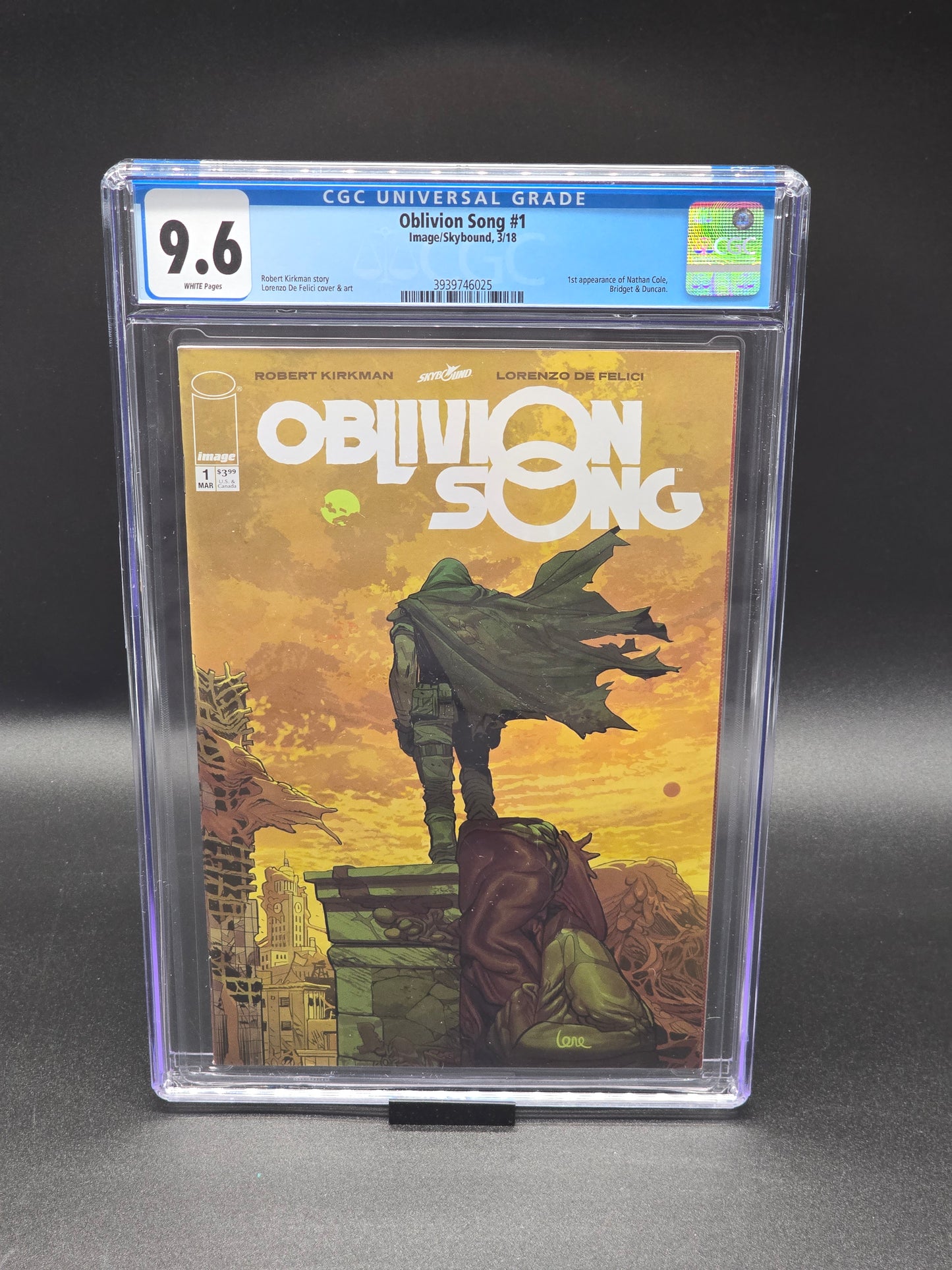 Oblivion Song #1 2018 CGC 9.6