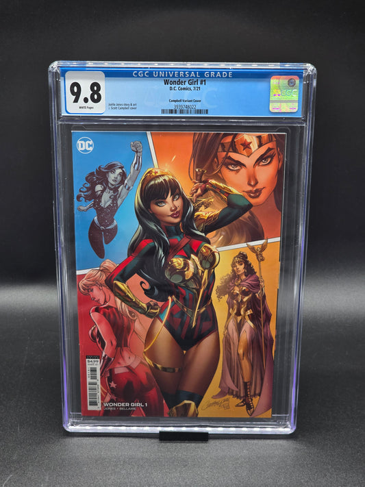 Wonder Girl #1 2021 CGC 9.8 (Campbell variant cover)