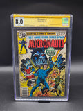 The Micronauts #1 1979 CGC SS 8.0 signed and sketch by Al Milgrom