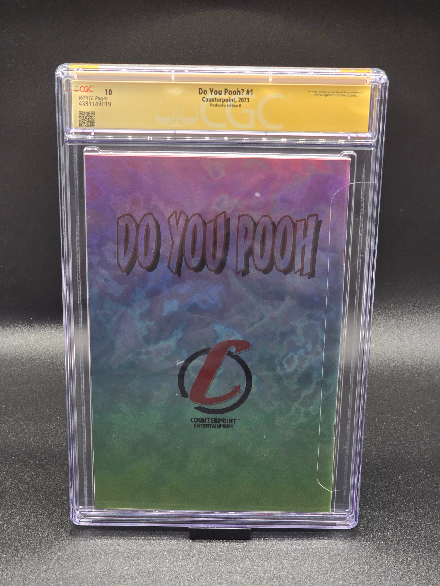 Do You Pooh? #1 2023 CGC SS 10 (Poohsoka variant cover B) signed Marat Mychaels and Dietrich Smith