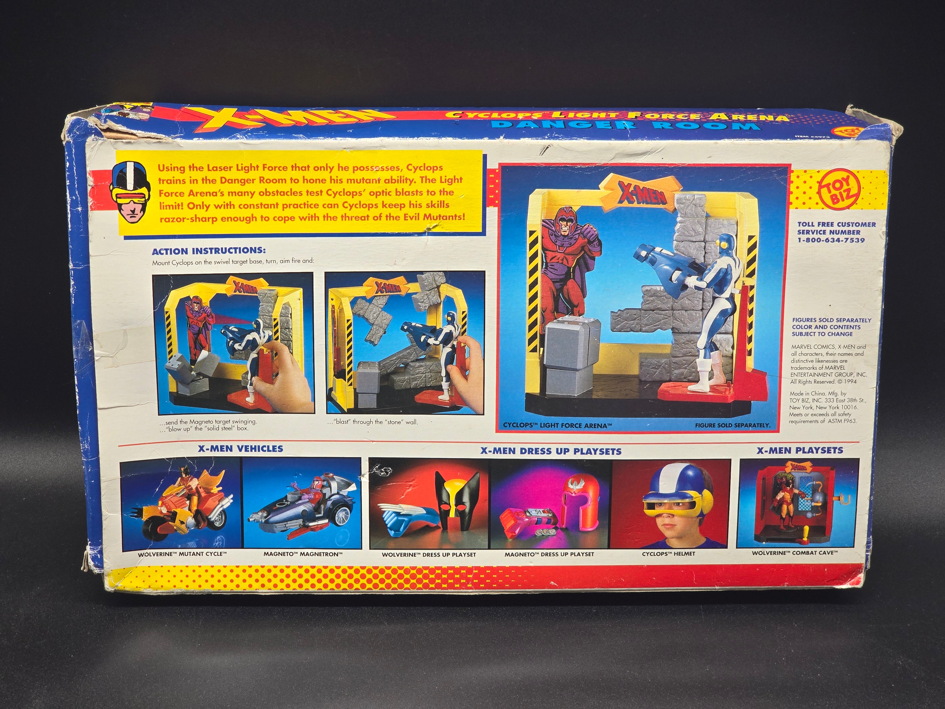 Cyclops Light Force Arena X-Men Danger Room Playset 1994 Toybiz
