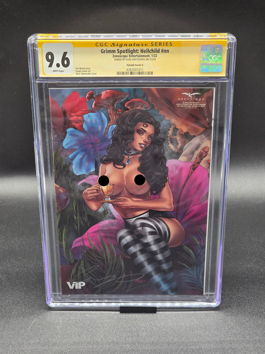 Steampunk Wonderland Connecting VIP Collectible Cover 1-5 set 2021-2022 ZRated cover CGC SS 9.6-9.8 signed by Elias Chatzoudis