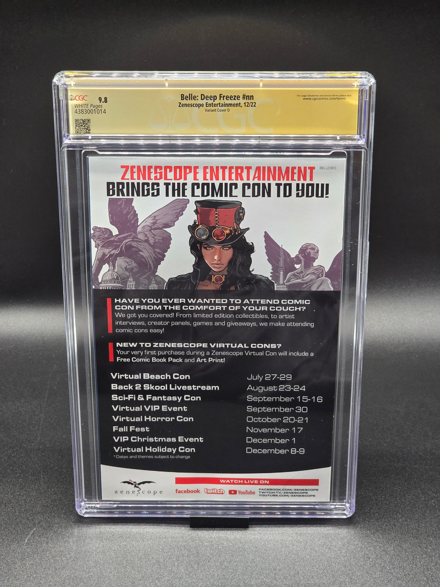 Oz Connecting VIP Collectible Cover 1-5 set 2022-2023 ZRated cover CGC SS 9.8 signed by Elias Chatzoudis