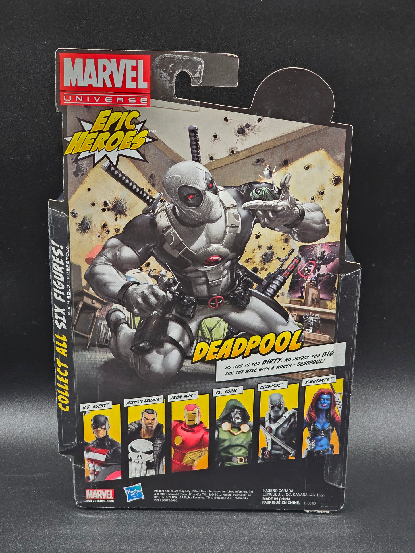 Deadpool Marvel Legends Marvel Universe (Gray suit) 2012
