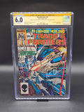 The Transformers #4 3/85 CGC SS 6.0 signed by Peter Cullen, Frank Welker, and Jim Shooter