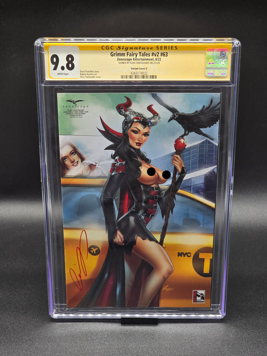 2022 New York Comic Con Cosplay connecting cover set CGC SS 9.8 signed by Elias Chatzoudis