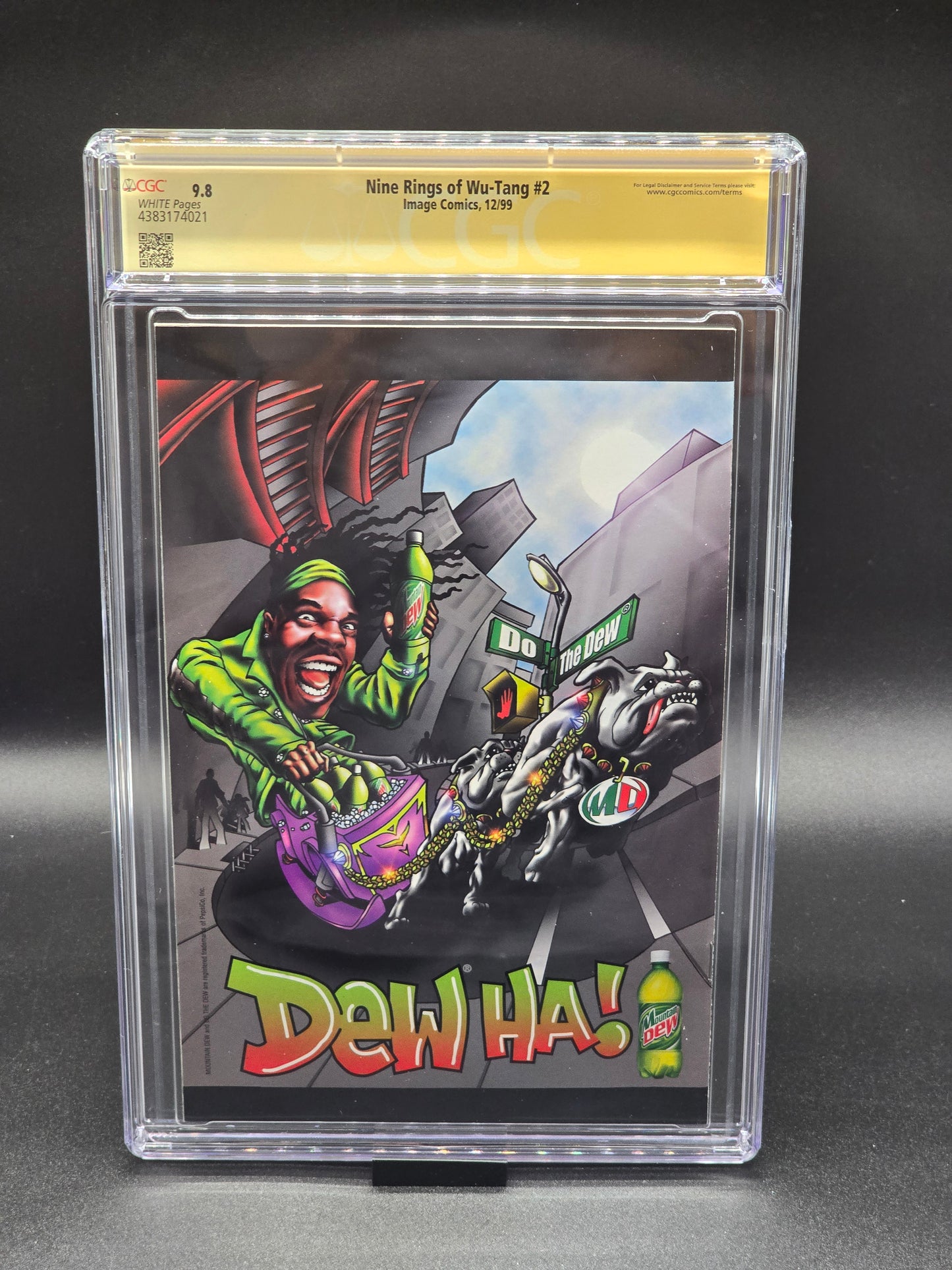 Nine Rings of Wu-Tang #2 12/99 CGC SS 9.8 variant cover Signed by Clayton Henry