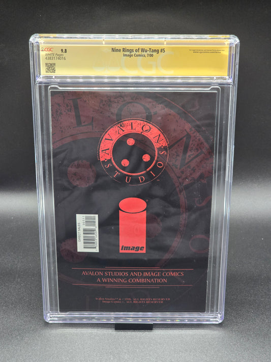 Nine Rings of Wu-Tang #5 7/00 CGC SS 9.8 Signed by Clayton Henry
